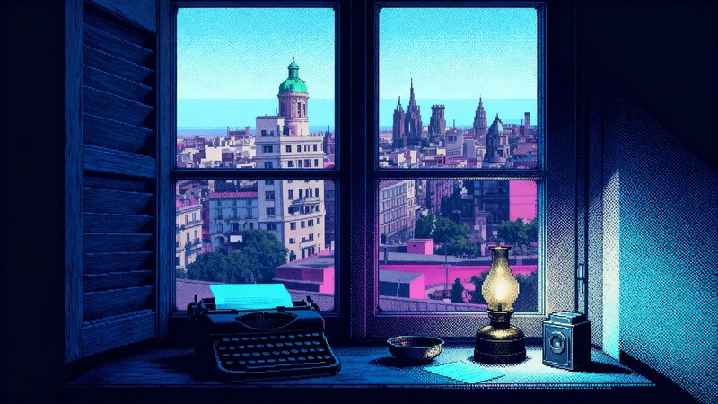 Try the scene as a painting
