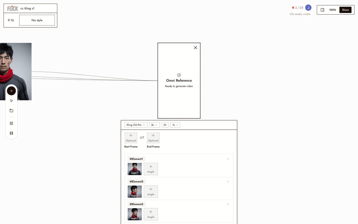 Choosing a model and generating in Flick