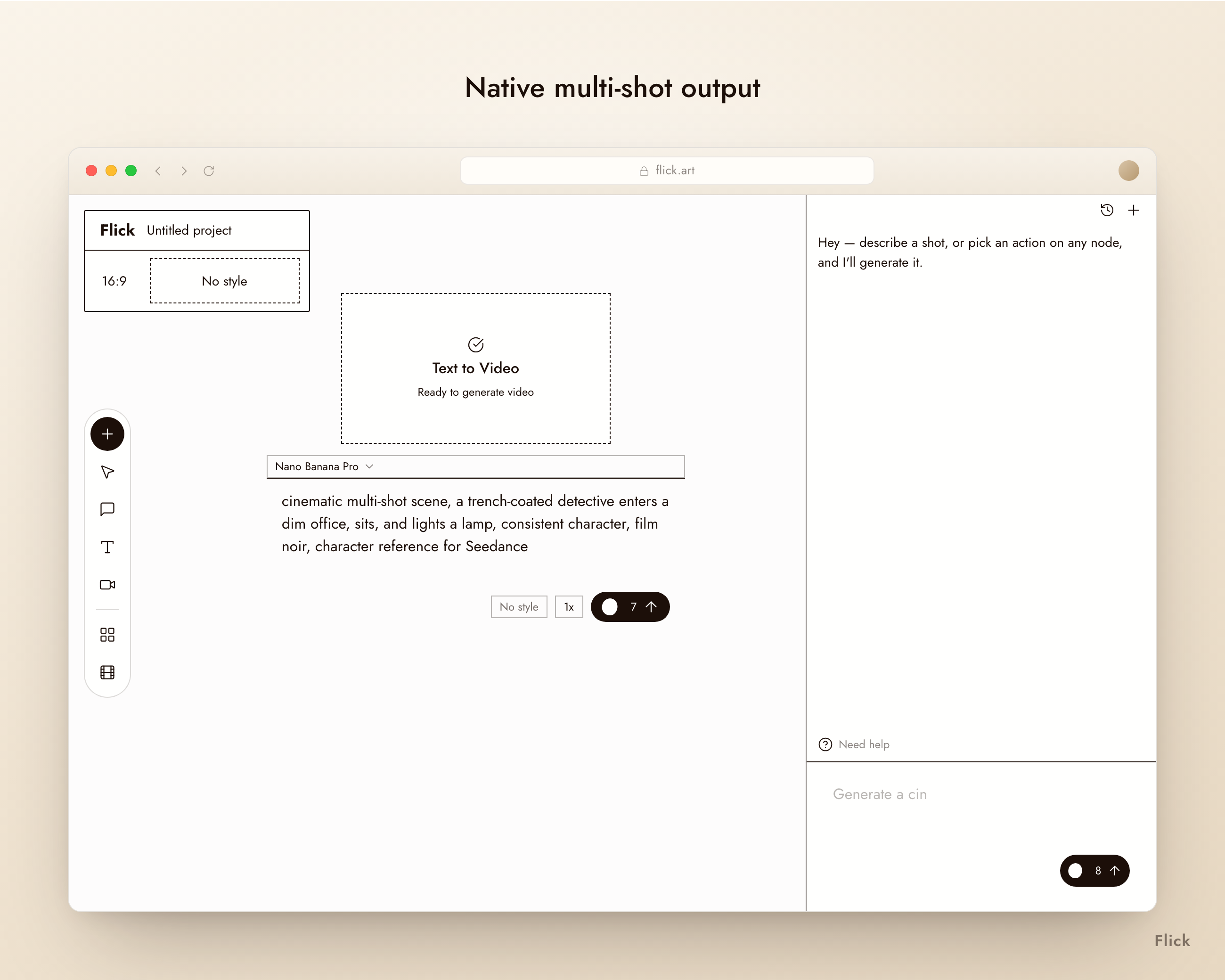 Native Multi-Shot-Ausgabe