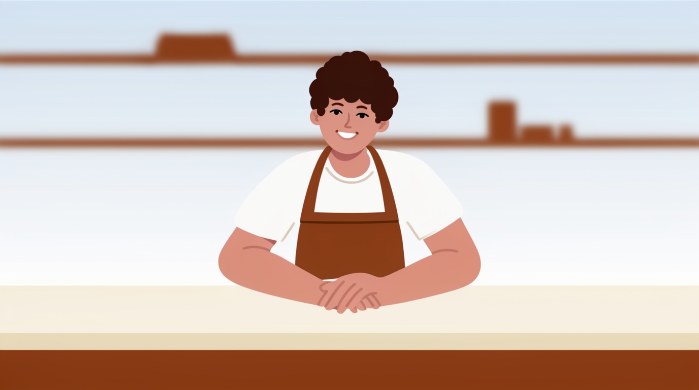 Gemütlicher Barista