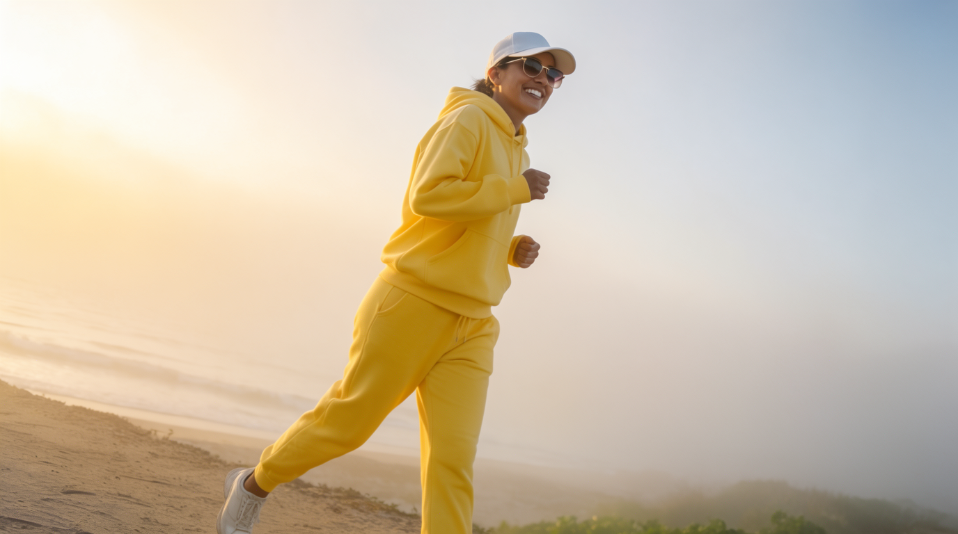 Morgendlicher Jogging-Lauf