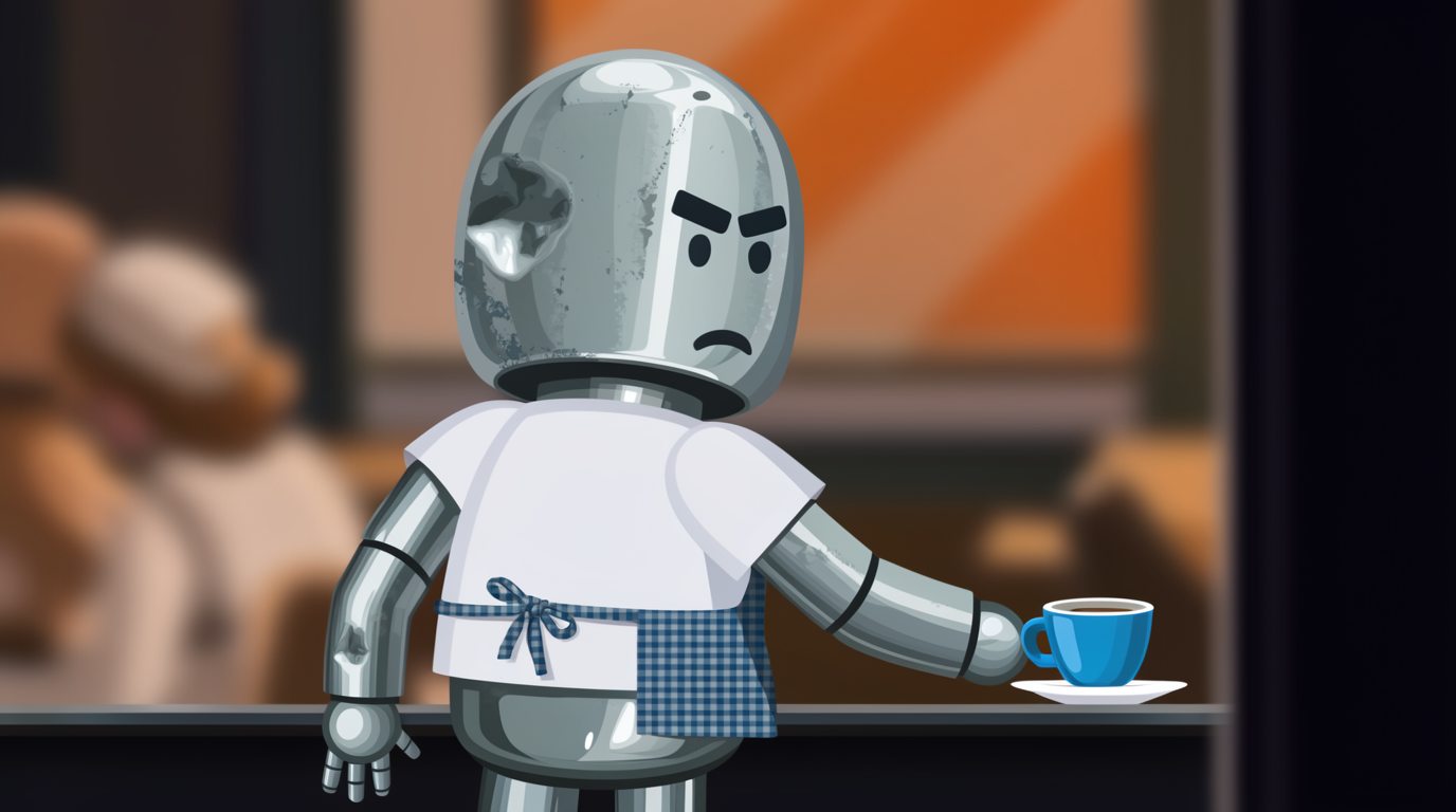 Grumpy Robot Barista
