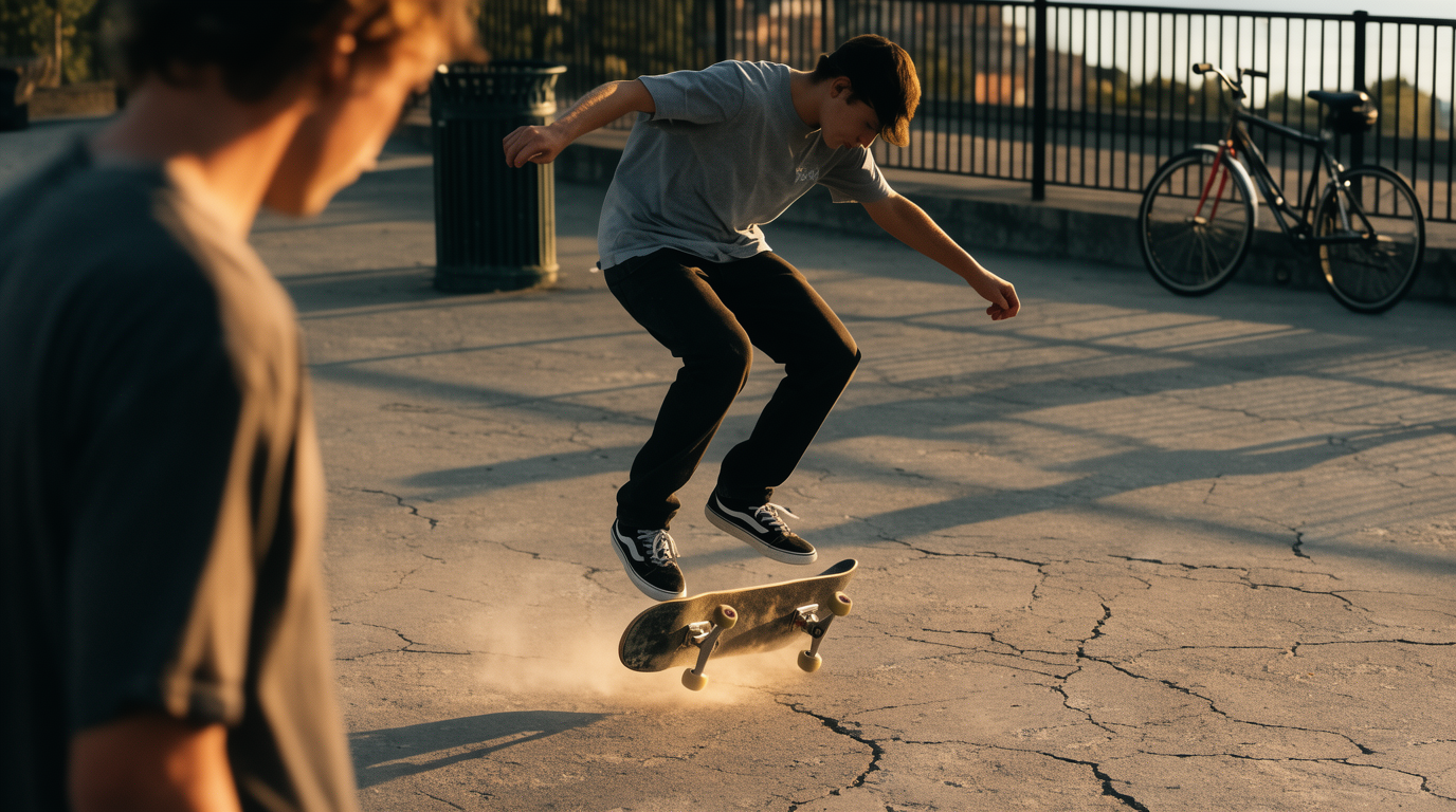 Truco de Patineta en la Hora Dorada