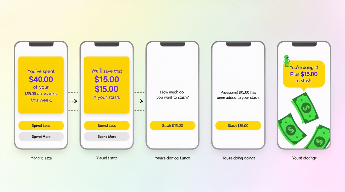 Onboarding d'application de budget