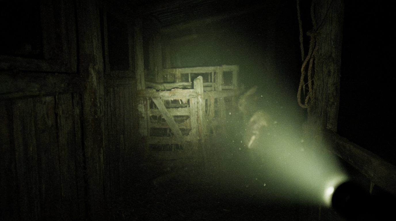 Flashlight, Empty Barn