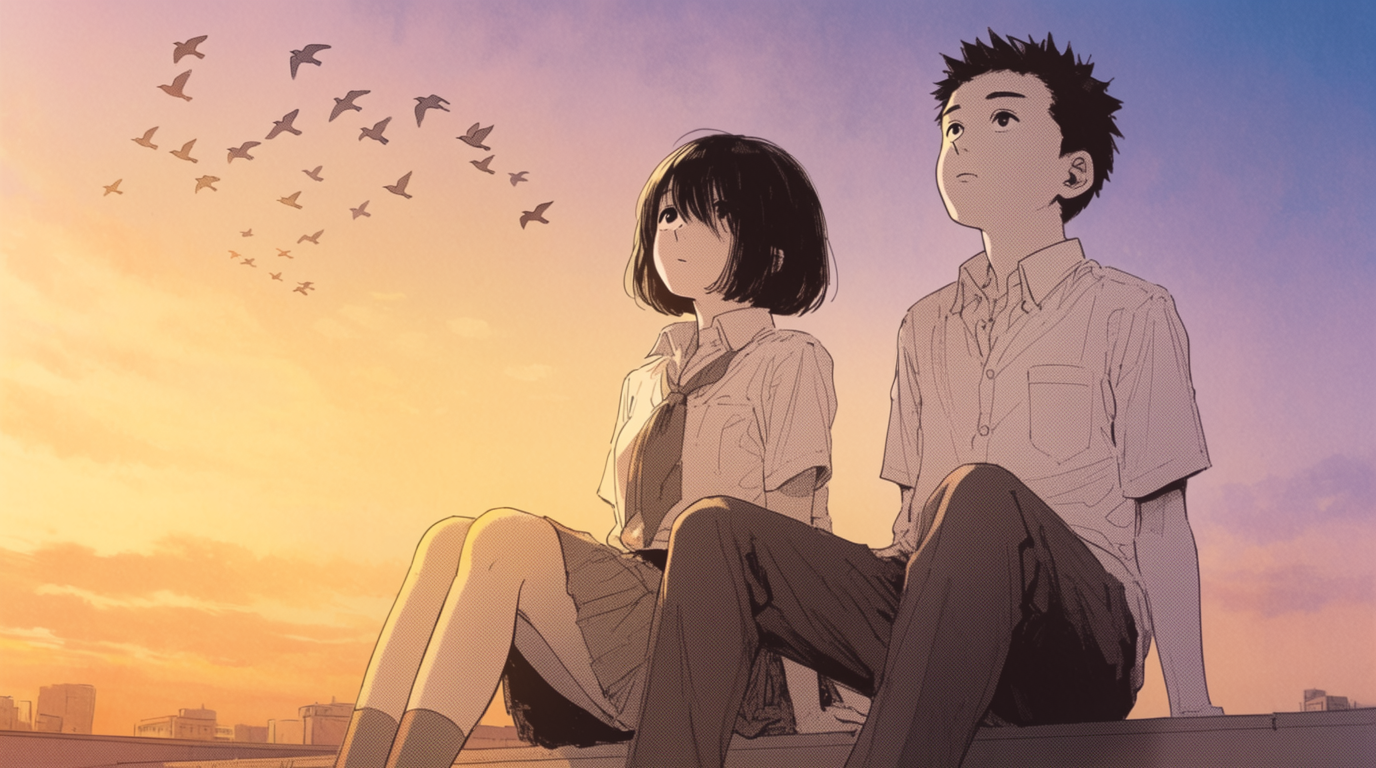 Rooftop Confession at Dusk