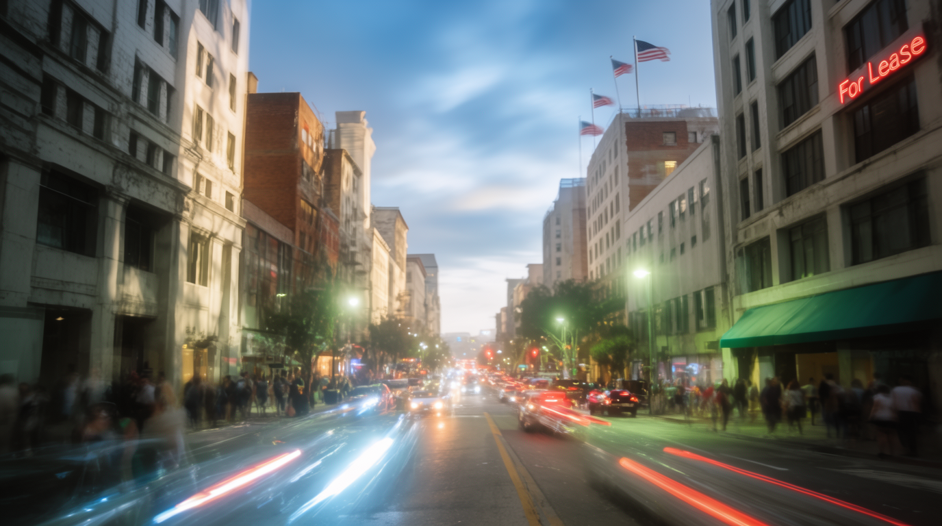 City Street, Day to Night